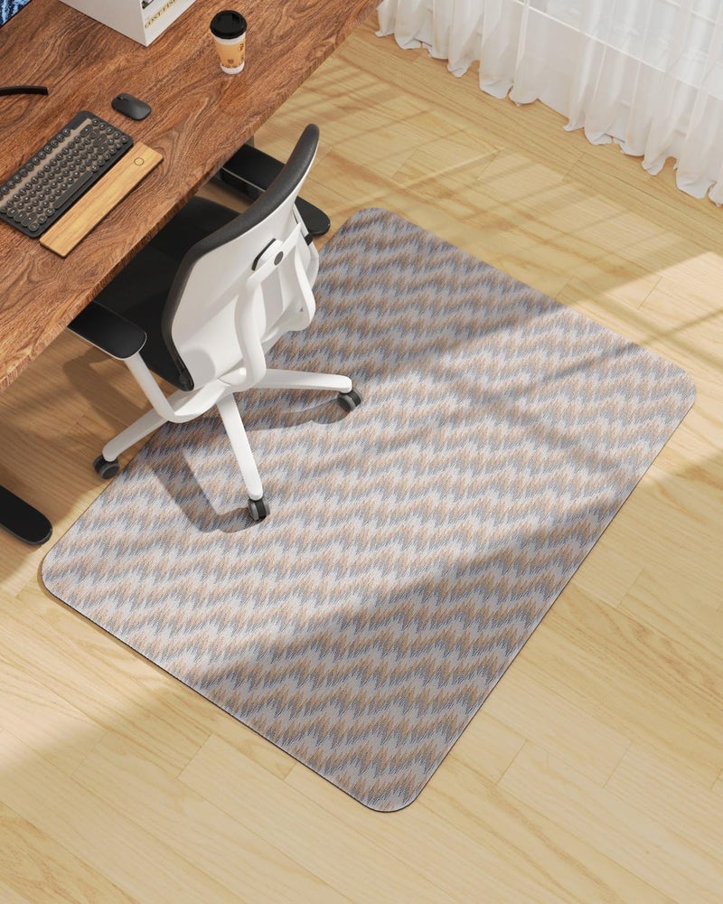 Blvornl Office Chair Mat for Hardwood Floor, Rolling Chair Chair Mat for Hard Wood, Large Anti-Slip Hard Floor Protector, Heavy Duty Computer Desk Rug for Office and Home 35.4"*47.2" - Image 1